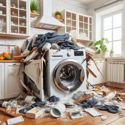 علت صدا ولرزش ماشین لباسشویی